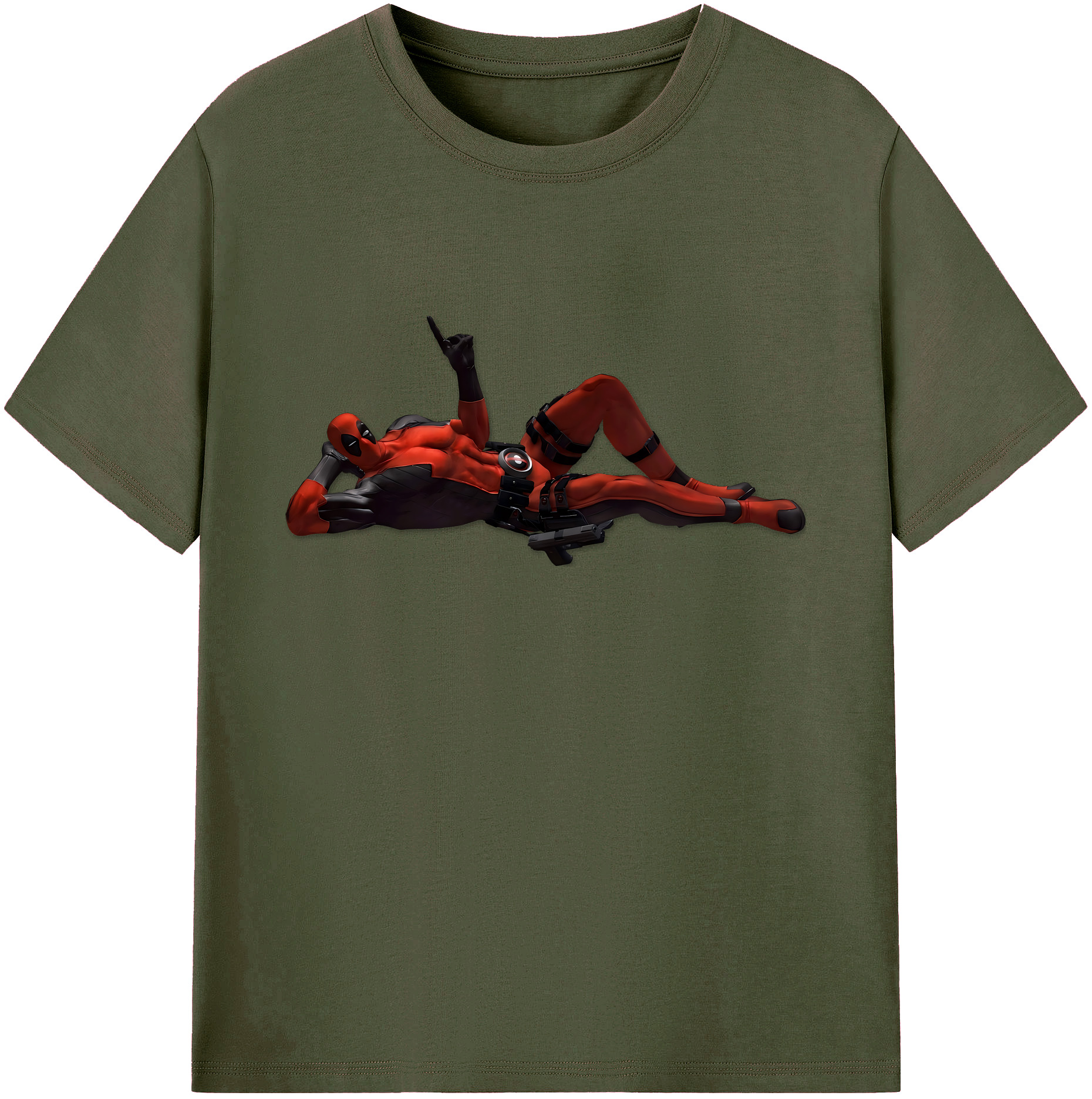 （画像用） Deadpool デッドプール 綿100％ メンズ半袖Tシャツ｜肌触りやわらか＆通気性